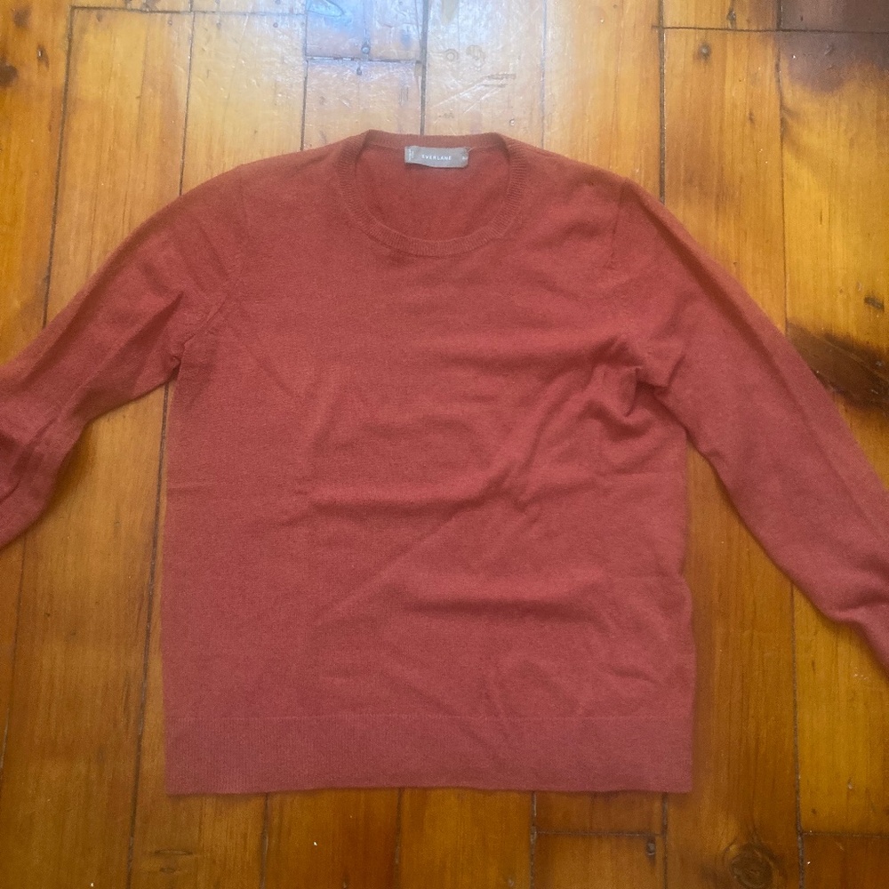Everlane Cashmere Crew - Burnt Orange - Picture 4 of 10